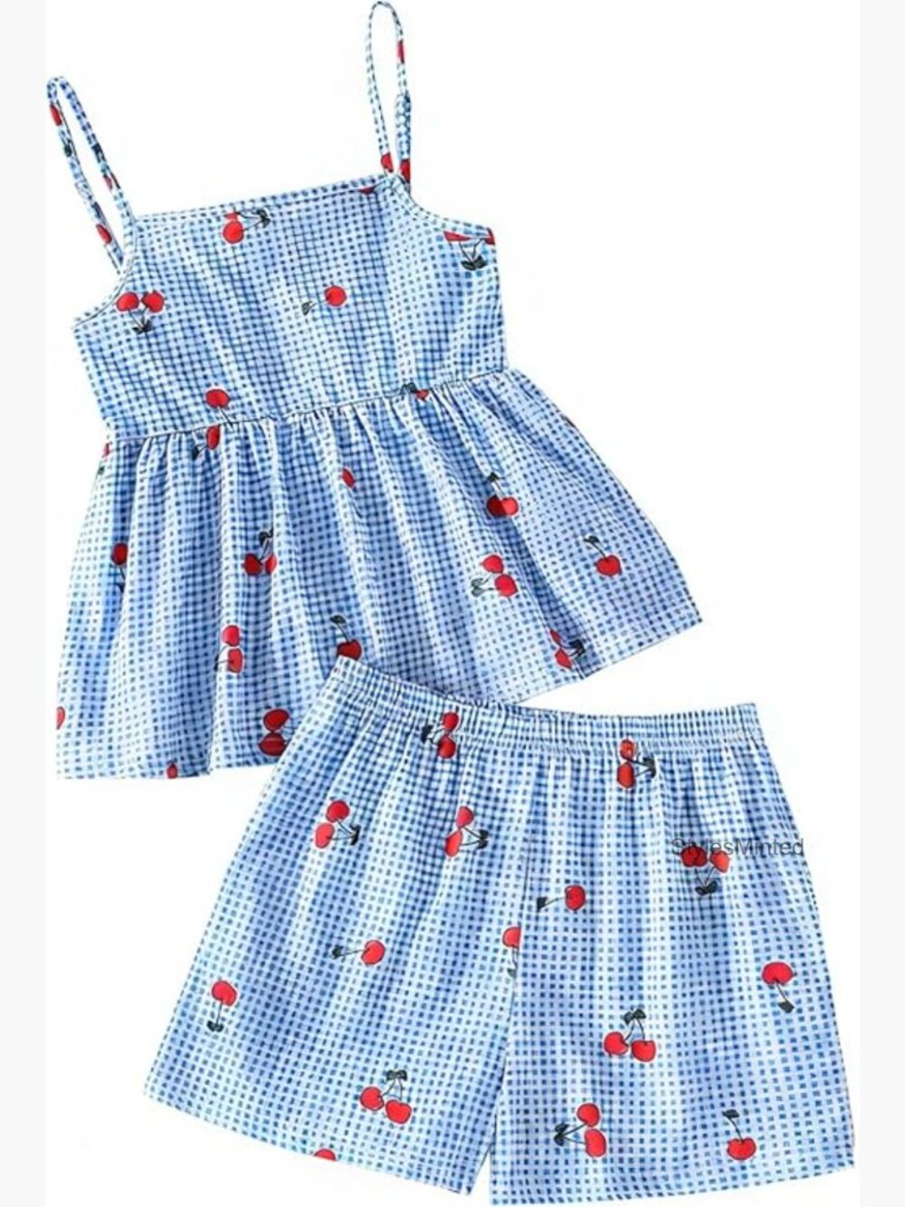 Girls 2 Piece Summer Outfits Sleeveless Camisole Top and Shorts Set